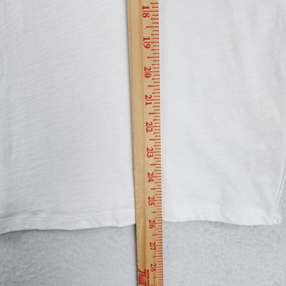Athleta Shirt Womens Medium White Morgan Harper Breathe Rest Rise Graphic Tee - Picture 6 of 11